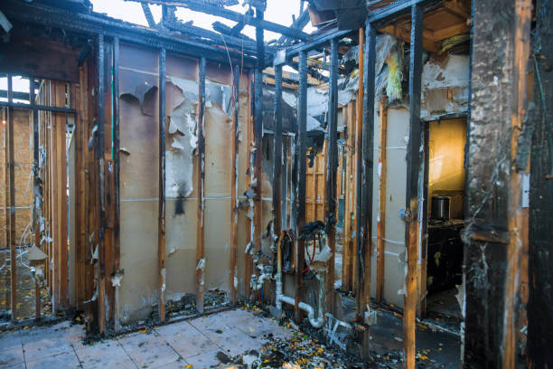 Professional Emergency Fire Cleanup technician working in Hampton, TN